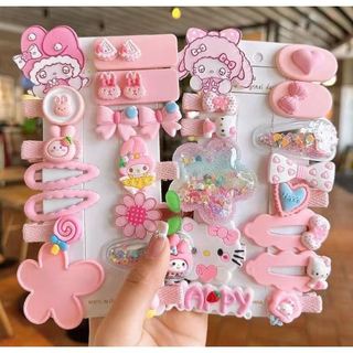 พร้อมส่งจากไทย เซ็ท กิ๊บติดผม ลายดอกไม้ สายรุ้ง ผลไม้ การ์ตูน ลายน่ารัก สไตล์เกาหลี สำหรับเด็ก