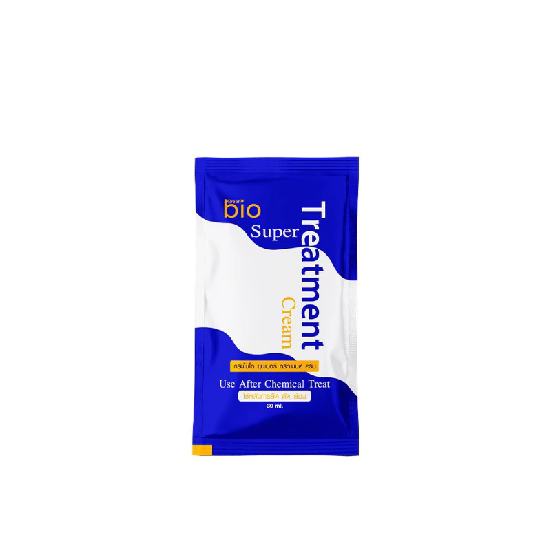 Green Bio ซุปเปอร์ ทรีทเม้นท์ ครีม หมักผม ซองน้ำเงิน 30ml