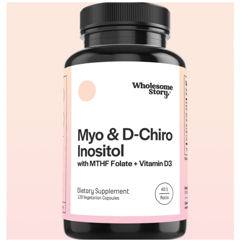 [ WHOLESOME  ]✅MYO & D-CHIRO INOSITOL ( 120 แคปซูล💊 )