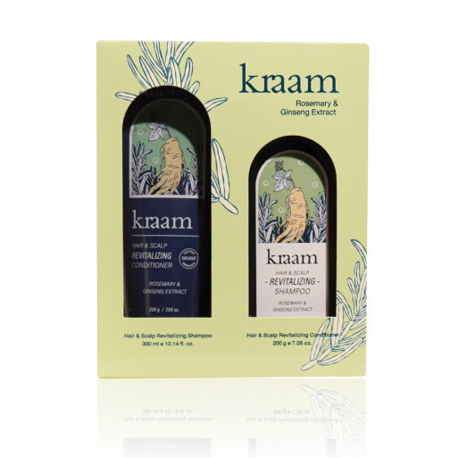 KRAAM Hair & Scalp Revitalizing Essential Set เซทเพื่อเส้นผมแข็งแรงไม่ขาดร่วง (Rosemary & Ginseng Extract) (1 Set)