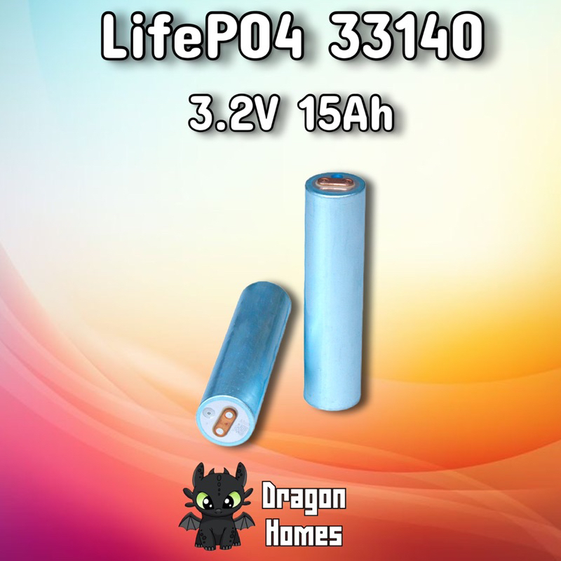 แบตเตอรี่ 33140 Lithium LifePo4 3.2V 15Ah Lithium Battery แบตเตอรี่ลิเธียม ลิเธียมฟอสเฟต