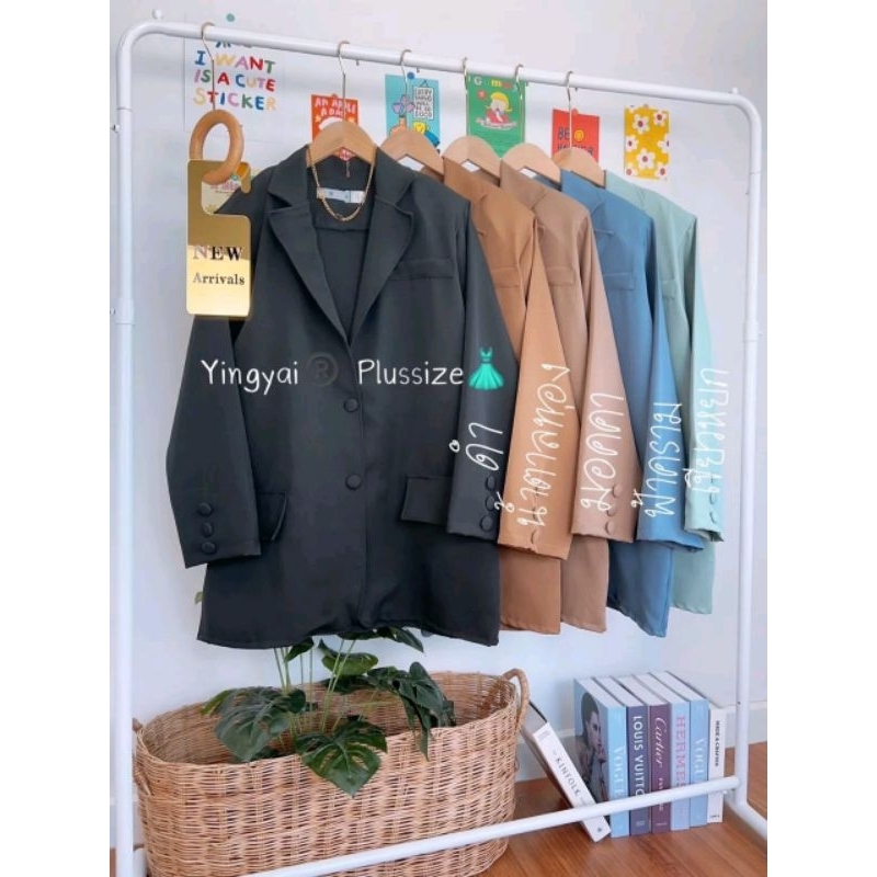 Korea​ blazer​ เสื้อสูทไซส์ใหญ่​ สาวอวบ​ ทรงสวย​ งานขายดีมากก
