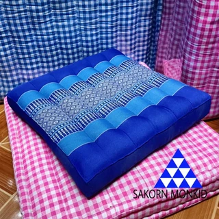 เบาะรองนั่ง Size 38x38x5-6 cm. เบาะนั่งลายขิด เบาะนั่งลายไทย เบาะนั่งผ้าขิด