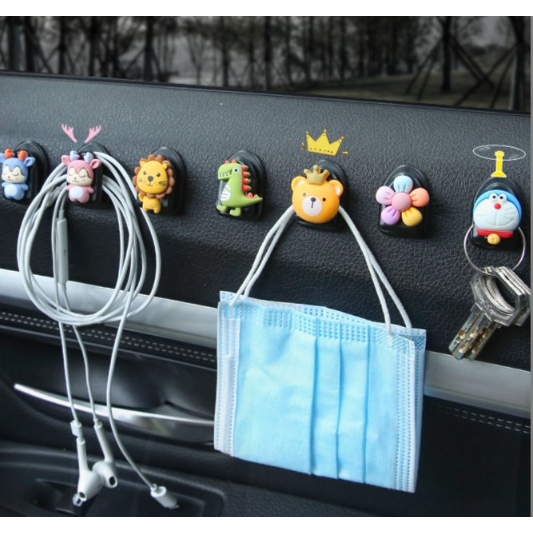 Car HOOK 1ชิ้น ตะขอแขวนขนาดเล็กมัลติฟังก์ชั่นอุปกรณ์เสริมสําหรับติดเบาะที่นั่งรถยนต์
