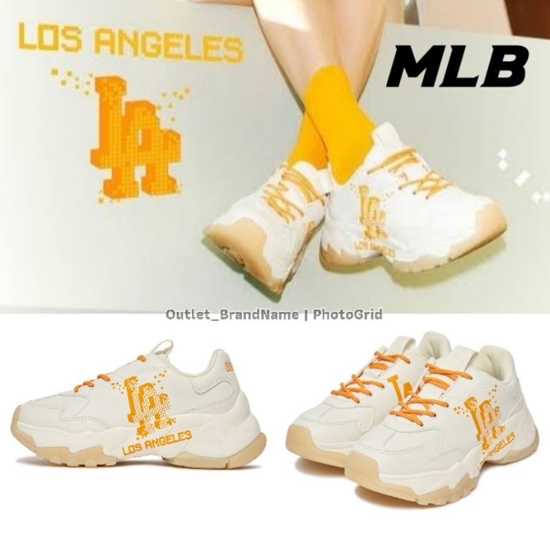 รองเท้า MLB Bigball Chunky Pixel LA Dodgers ใส่ได้ทั้ง หญิง ชาย [ ของแท้💯 พร้อมส่งฟรี ]