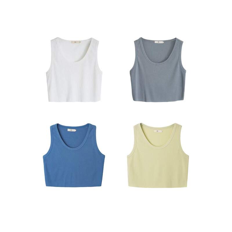 MUMA Cropped Rib Tank Top (LTB11)