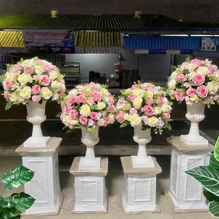 สแตนไม้ ฐานสำหรับวางแจกัน,กระถาง ฐานไม้สี่เหลี่ยมใช้วางตกแต่งเพิ่มความสูง