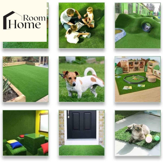 หญ้าเทียมสูง 2 cm [เลือกขนาดได้] หญ้าเทียมปูพื้น  อุปกรณ์ตกแต่งสวน หญ้าปูสนาม ตกแต่ง จัดสวน - รูปที่ 2