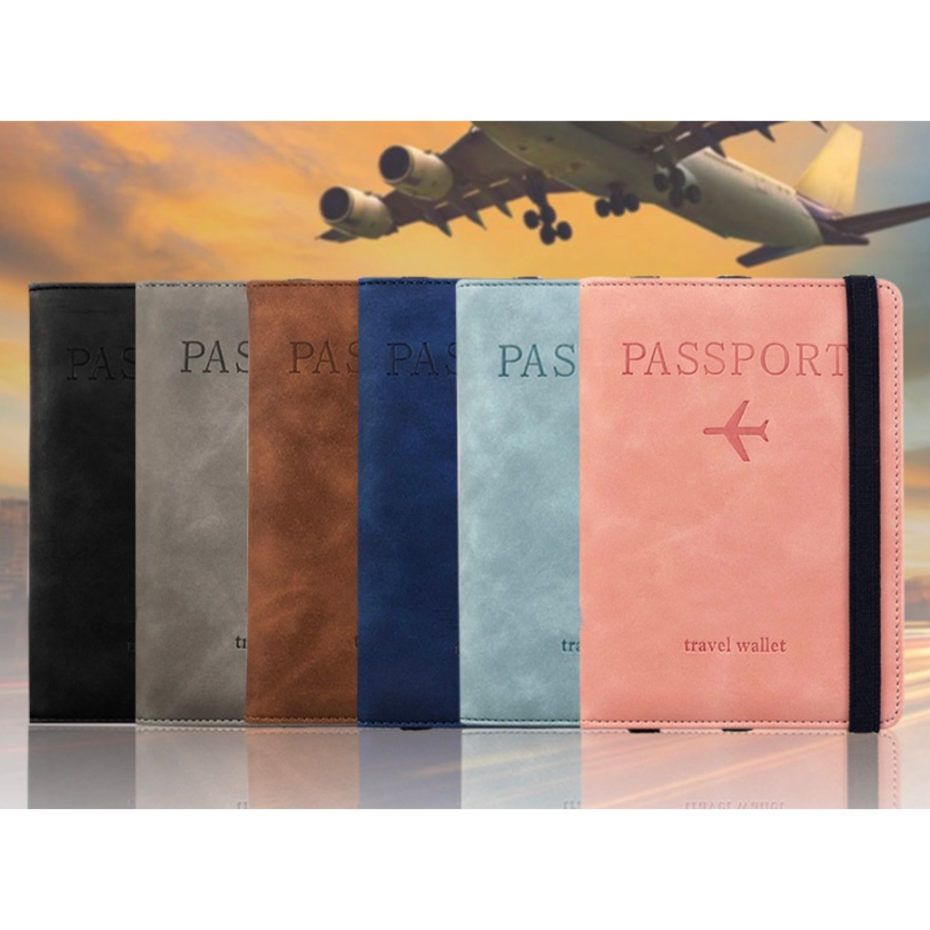 ปกพาสปอร์ต passport cove กระเป๋าใส่พาสปอร์ต กระเป๋าใส่เอกสารการเดินทาง RFID PASS พร้อมแผ่นป้องกันการสแกน