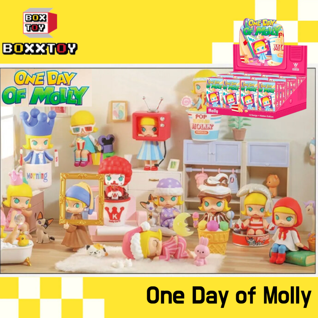 🌈One Day of Molly 🌈 One Day of Molly MOLLY✨ ค่าย popmart blind boxs กล่องสุ่ม art toy