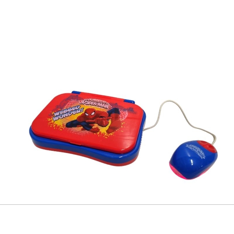 คอมพิวเตอร์จำลองspiderman ลิขสิทธิ์แท้ ของเล่นคอมพิวเตอร์2 ภาษา ไทย อังกฤษ โน๊ตบุ๊คจำลอง สไปเดอร์แมน สอนการเรียนรู้ - รูปที่ 4