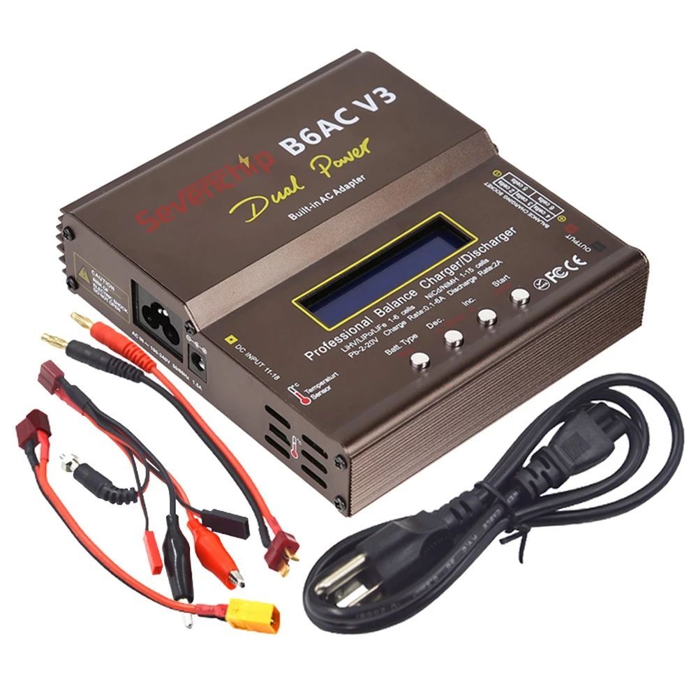 Imax B6AC V3 80W Smart Digital Balance Charger สำหรับ RC Re-Peak NiMH NiCD LiHV NiCd PB Li-Ion Lipo