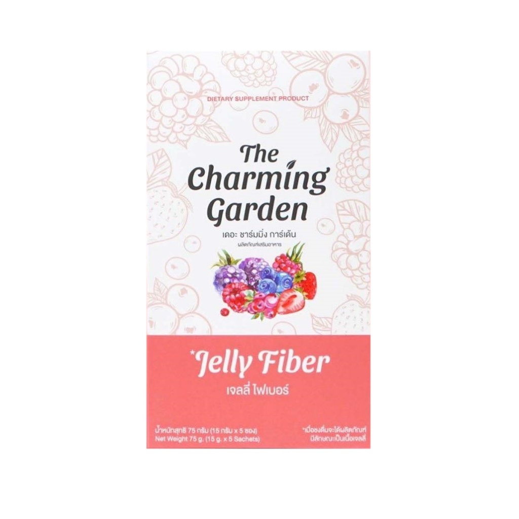 *เจลลี่ ไฟเบอร์ Jelly Fiber The Charming Garden 1 กล่อง มี 5 ซอง