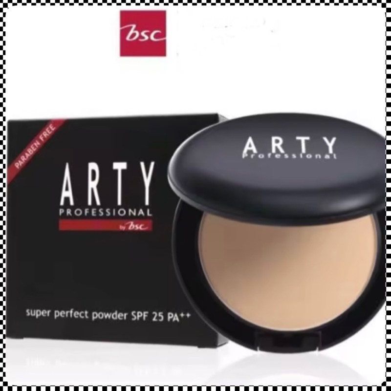 [ แพค 3 ชิ้นสุดคุ้ม ] ARTY PROFESSIONAL SUPER PERFECT POWDER SPF 25 PA++ แป้งผสมรองพื้น เนื้อเนียน