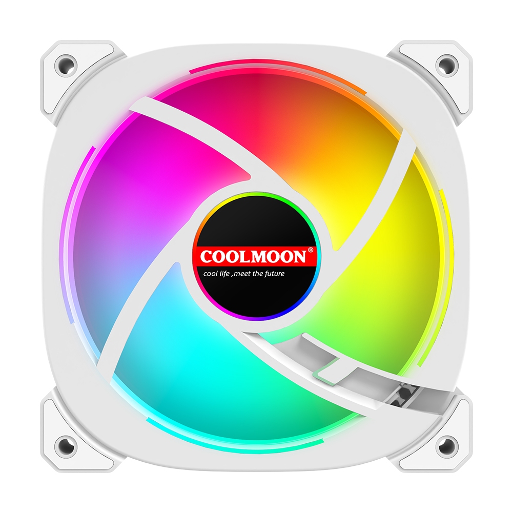 พัดลมเคส CoolMoon Lunar Explorer TY1 RGB 6Pin 120mm.