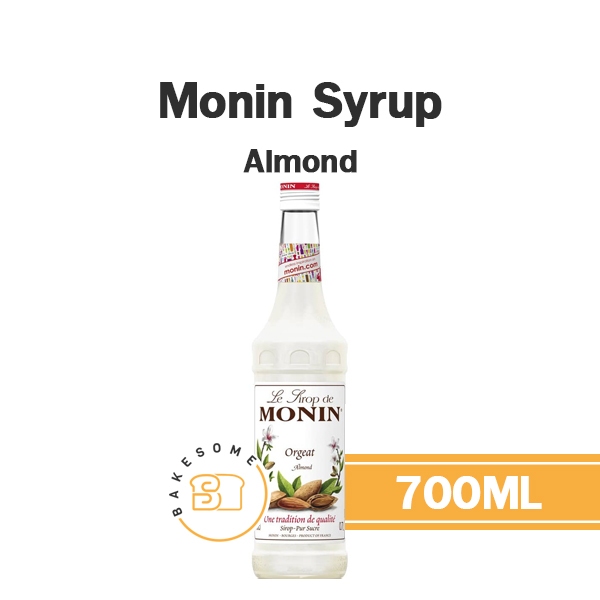Monin Syrup Almond โมนิน ไซรัป อัลมอนด์ โมแนง ไซรัป น้ำเชื่อม โมนิน 700ML