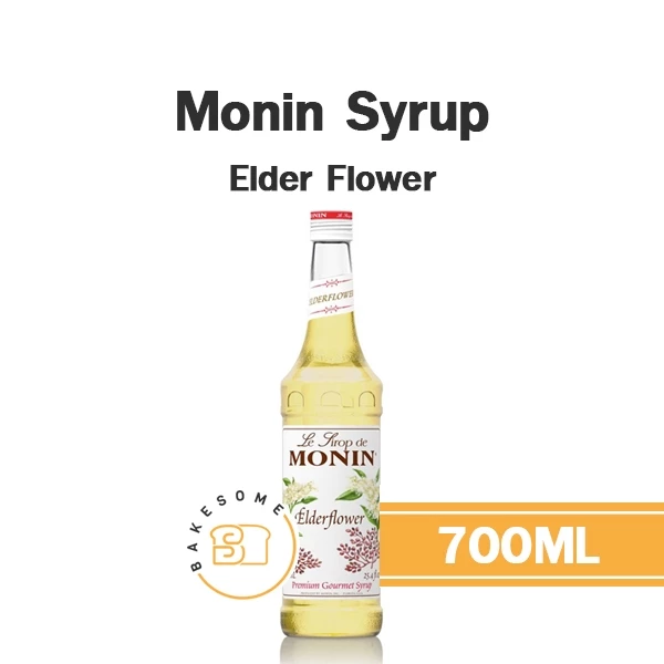 Monin Syrup Elder Flower โมนิน ไซรัป ดอกเอลเดอร์ โมแนง ไซรัป น้ำเชื่อม โมนิน 700ML