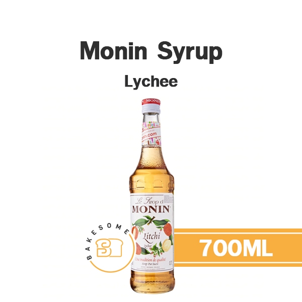 Monin Syrup Lychee โมนิน ไซรัป ลิ้นจี่ โมแนง ไซรัป น้ำเชื่อม โมนิน 700ML