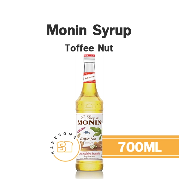 Monin Syrup Toffee Nut Toffeenut โมนิน ไซรัป ท็อฟฟี่นัท โมแนง ไซรัป น้ำเชื่อม โมนิน 700ML
