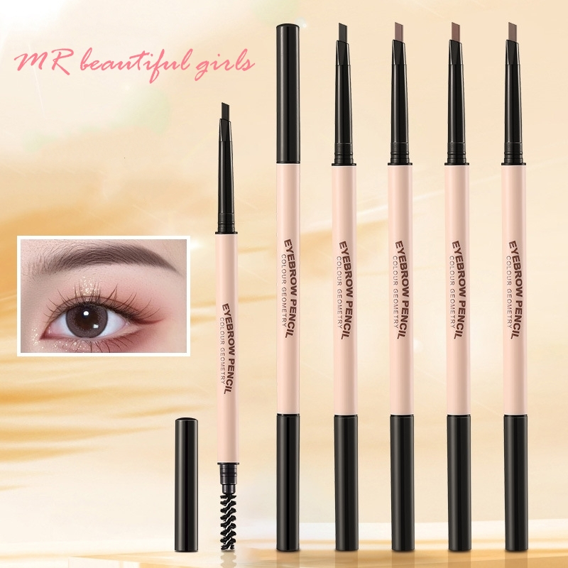 MR Beautiful Girl LAMEILA ดินสอเขียนคิ้ว กันน้ำ ดินสอเขียนคิ้วแบบหมุน 2 in 1 มีแปรงปัดคิ้วในตัว มี 4 สีให้เลือก 911