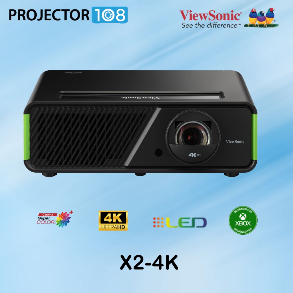 ViewSonic X2-4K Short Throw Projector 4K HDR High Brightness