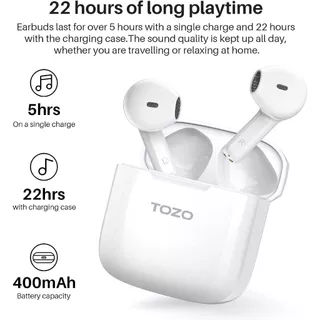 [ รับประกันศูนย์ไทย 1 ปี ] TOZO A3 PRO หูฟังไร้สายทรง EarBuds ที่เบสหนักมาก ในงบประหยัด