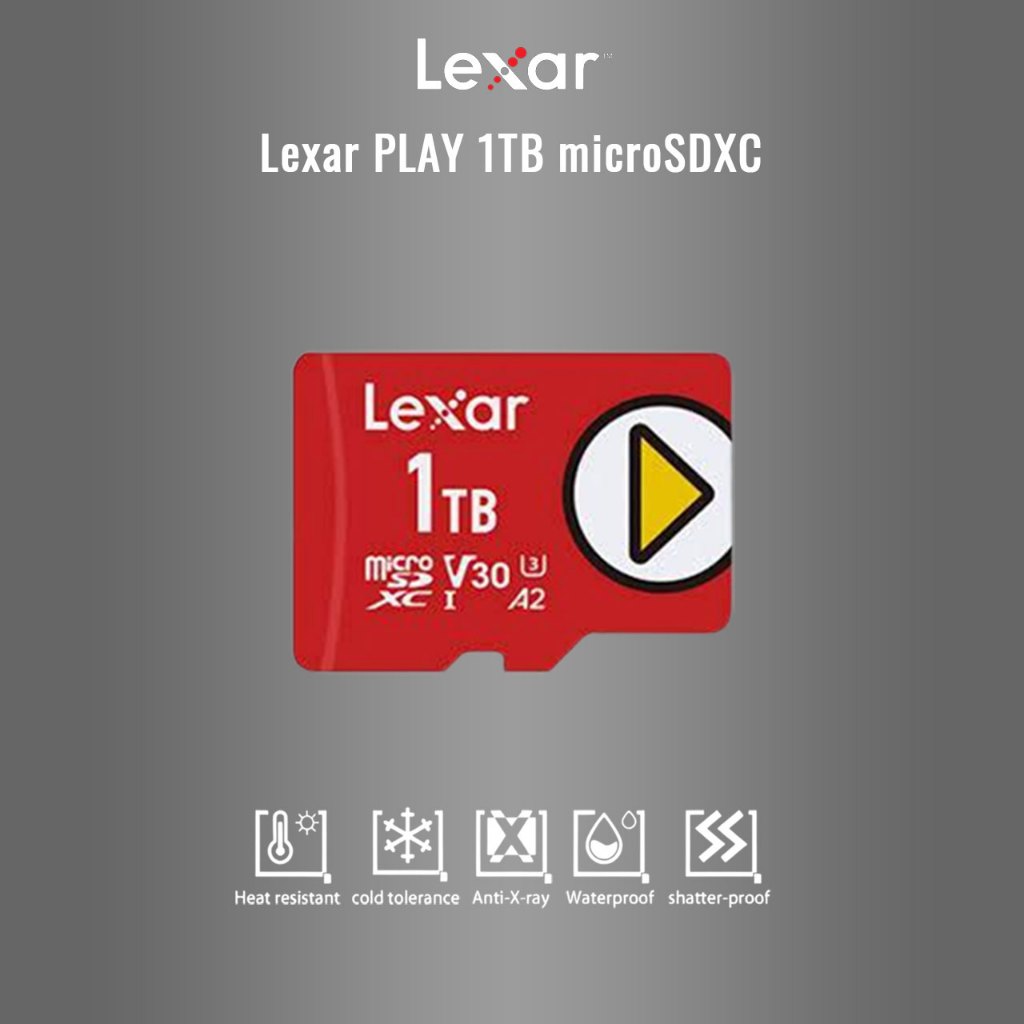 Lexar® 1TB PLAY microSDXC™ UHS-I Memory Card Class10 150MB/s LMSPLAY001T-BNNNC