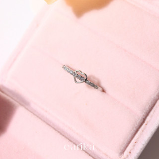 earika.earrings - gem heart belt ring แหวนรูปหัวใจติดเพชรชุบ…