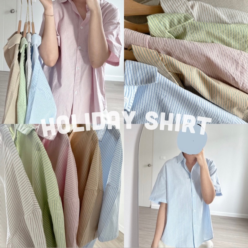 holiday shirt เสื้อเชิ้ต อก 44”
