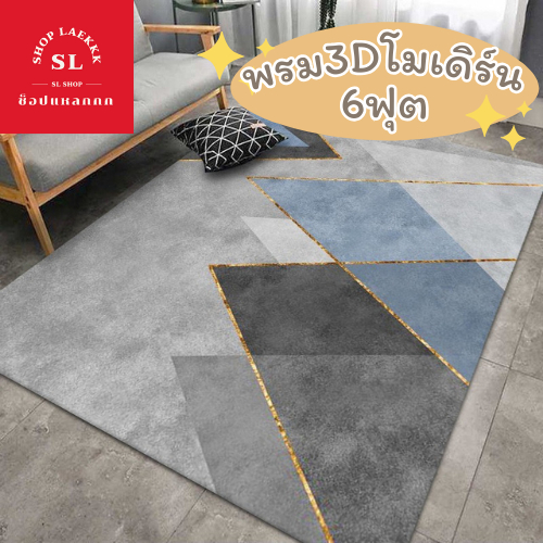พรม 3D สไตล์โมเดิร์น 6 ฟุต 160x230 ซม. พรมมินิมอล สไตล์เกาหลี