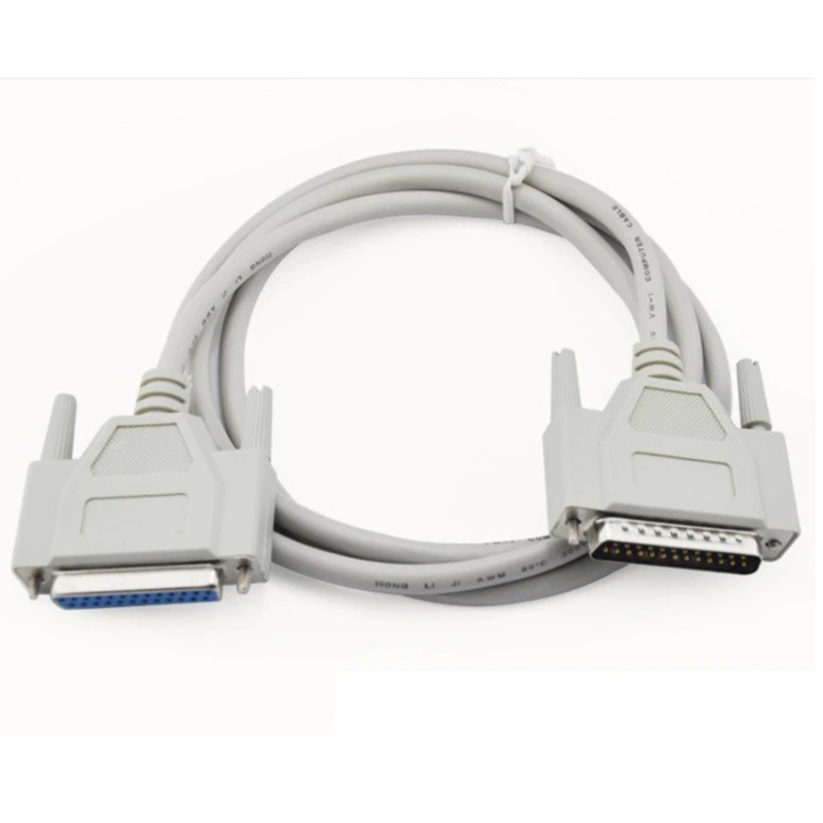 สาย DATA 25Pin DB25 Parallel Male to Female LPT Printer DB25 M-F Cable computer cable Printer connection extending Cable