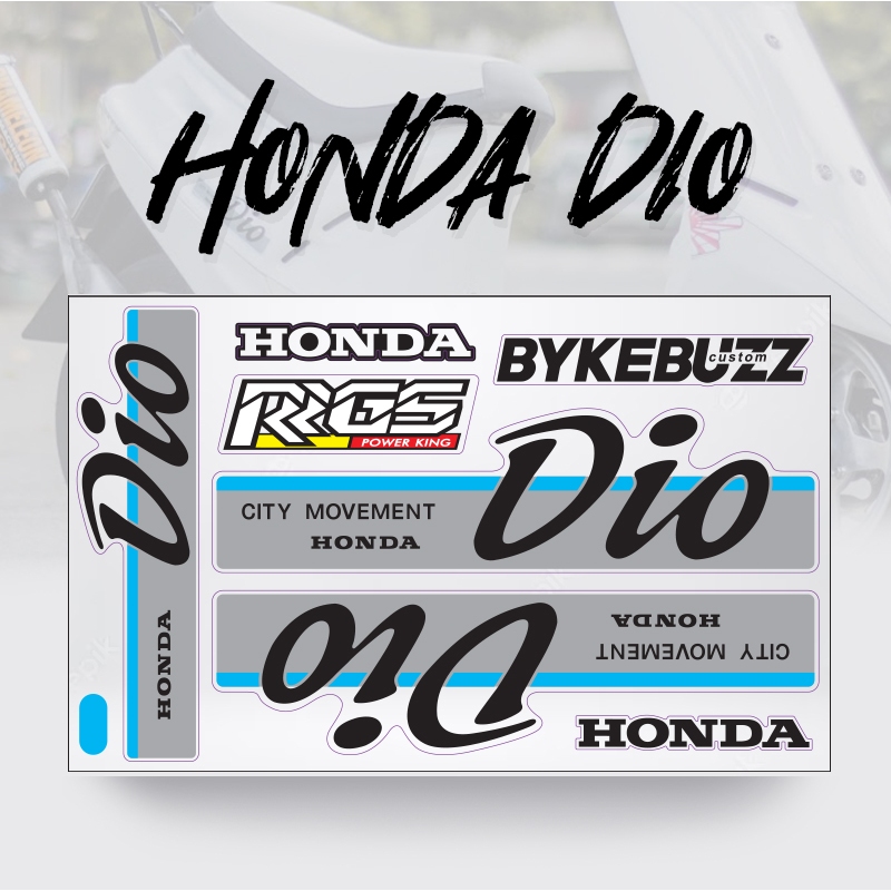 STICKER HONDA DIO AF18 พื้นขาว สีใหม่ update