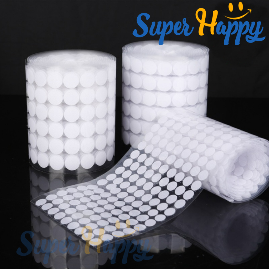 เวลโก้เทป เทปตีนตุ๊กแกทรงกลมชนิดมีกาวตัว ขนาด 10mm-50mm sticky velcro tape