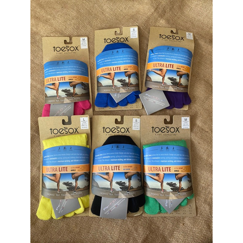 toesox ultra lite running cycling climbing ankle sock