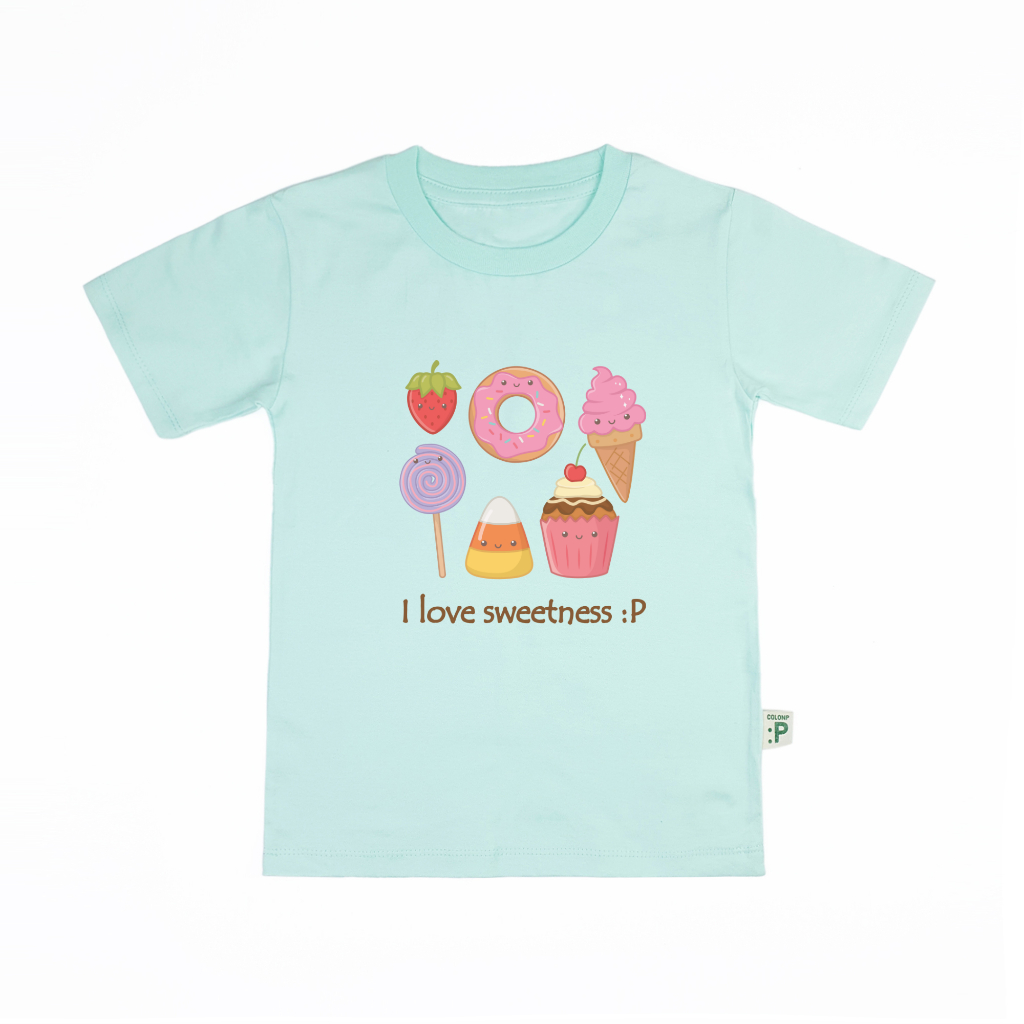 QolonP (:P) โคลอนพี เสื้อยืดเด็ก “คอกลม” ลายขนม คอตต้อน 100%#32 สีสวย เนื้อนุ่ม ใส่สบาย ราคา ถูกที่สุด ดีลบีเคเค แกลเลอรีภาพที่ 7