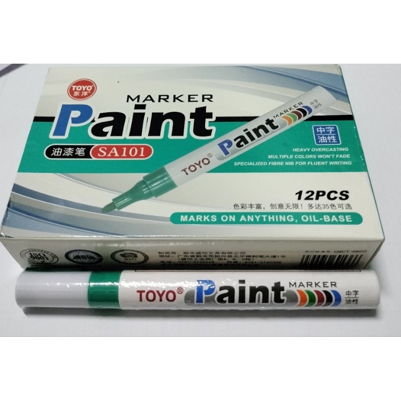 ปากกาเขียนยา TOYO Pant เขียนป้าย ติดทนนาน มีเขียนวัสดุอื่นๆ
