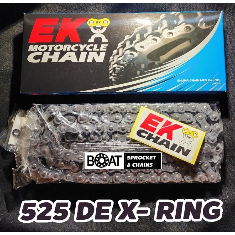 โซ่ Ek x ring ขนาด 525 รุ่น DEX-Ring Series  Made In Japan 🇯🇵 ของแท้100% ร้านโบ๊ทโซ่สเตอร์อ่อนนุช