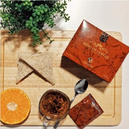 Organo Gold KING of Coffee กาแฟดำคิงออร์กาโน่โกลด์ กาแฟออร์แกนิคผสมสปอร์เห็ดหลินจือแดงออร์แกนิค 100%