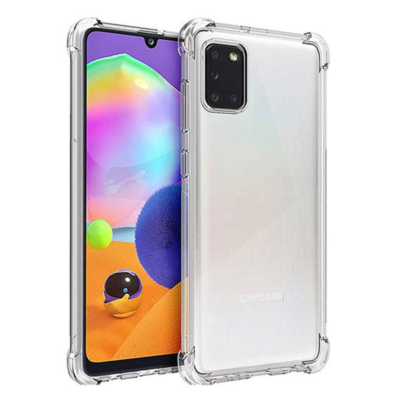 Samsung Galaxy A71 A51 A31 A21s A11 S10/Note10 Lite เคสใส ฝาหลังกันกระแทก TPU Silicone Rugged shockproof Case Back Cover