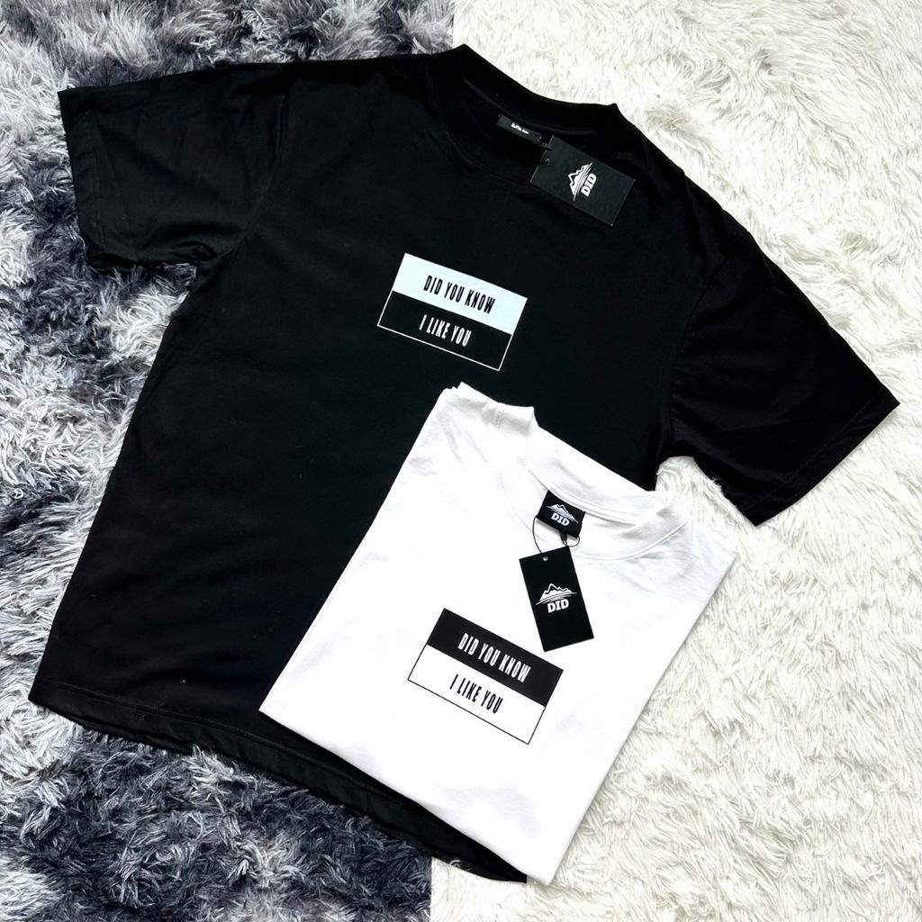 รุ่น Did you know เสื้อยืดทรงโอเวอร์ไซส์ อก 34-44 ทรงสวย เนื้อนุ่มใส่สบาย เกรดพรีเมี่ยม คอตต้อน 100%