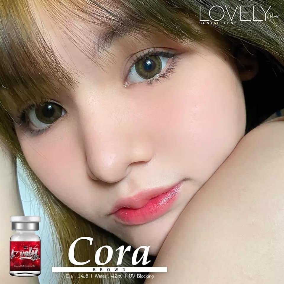 มีค่าสายตา Lovelylens Cora Gray Brown บิ๊กอาย สุดปัง คอนแทคเลนส์ รายเดือน มีอย แถมตลับฟรี เลนส์นิ่ม สวยปังมาก