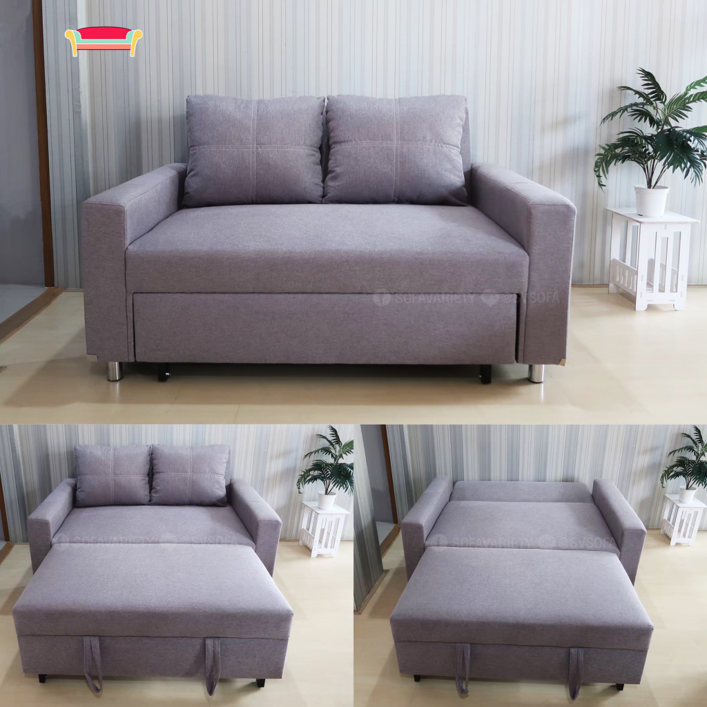 โซฟาเบดรุ่นคอนโด (ผ่อนได้)(ส่งฟรี) sofabed (สามารถเลือกสีผ้า/หนัง ได้)