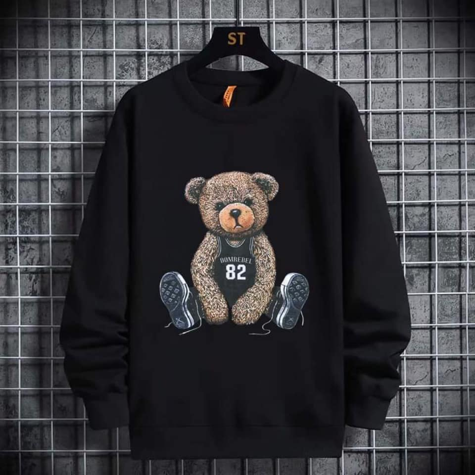 [ โปร 11.11 ลดแรง ] พร้อมส่ง เสื้อกันหนาว หมีสีน้ำตาล เสื้อกันหนาว สเวตเตอร์