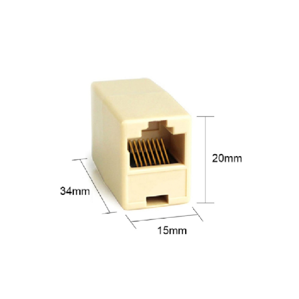 (ต่อยาวLAN)- ขายส่ง-🌈ตัวต่อกลางเพิ่มความยาวสายแลน  LAN RJ45 (F-F)👍 Jack Connector RJ45 (F-F)💥