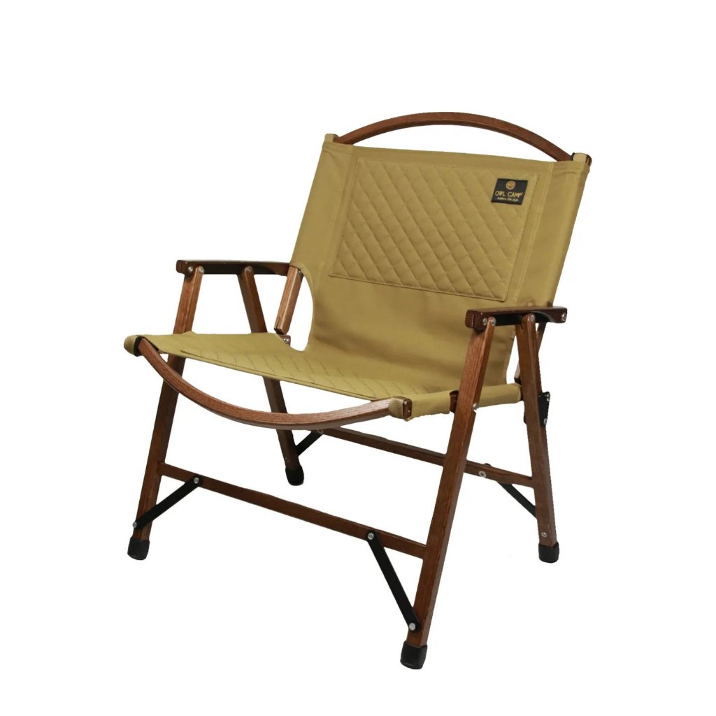 Owl Camp Wide Wood Chair เก้าอี้พกพา เก้าอี้แคมป์ปิ้ง