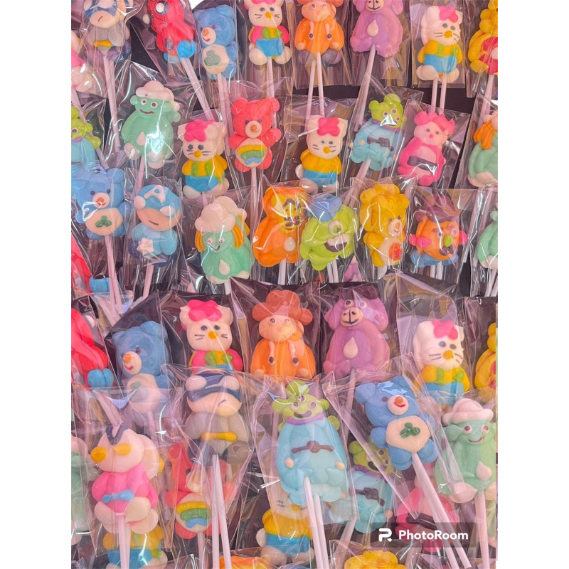 ตุ๊กตาน้ำตาลไอซิ่งเสียบไม้50ไม้25คู่จับคู่ไม่ซีนถุง