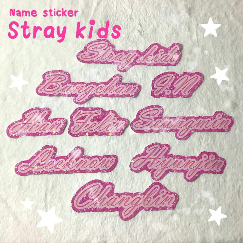 Name sticker Stray kids