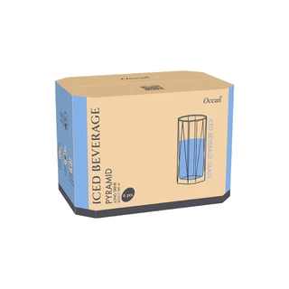 OCEAN แก้วน้ำ PYRAMID LONG DRINK 380 ML. (Pack of 6)