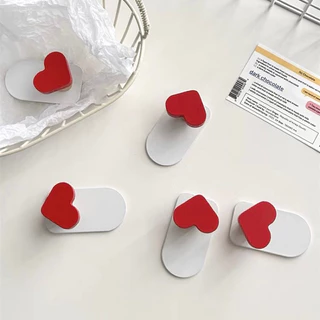 พร้อมส่ง🍑 ที่แขวนของ ตะขอ Red Heart ที่แขวนของติดผนัง ไม่ต้องเจาะ ที่แขวนกุญแจ ที่แขวนปลั๊กไฟ ที่ติดผนังแขวนของ 32007