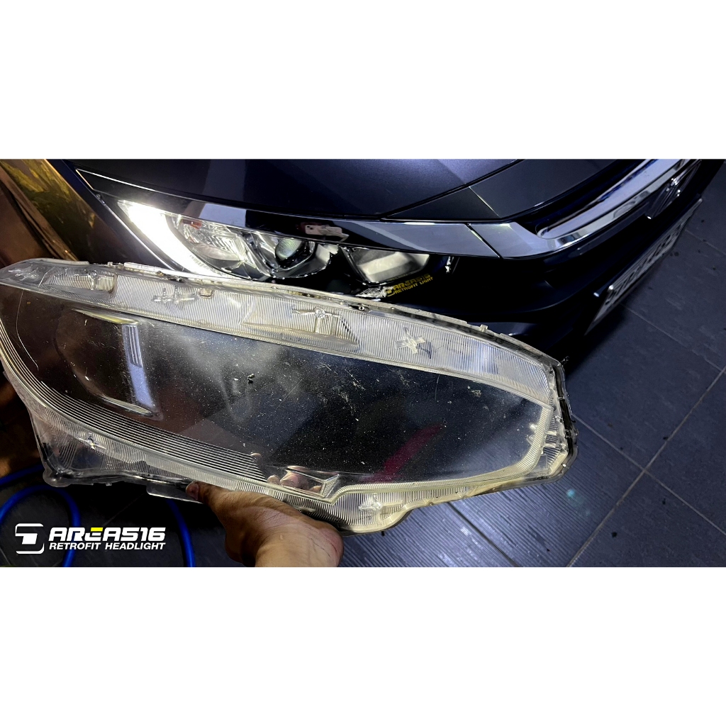 เลนส์ฝาครอบไฟหน้า Honda Civic FC ปี 2016-2020 ตรงรุ่น คู่ละ มีบริการติดตั้ง พิจิตร,ระยอง